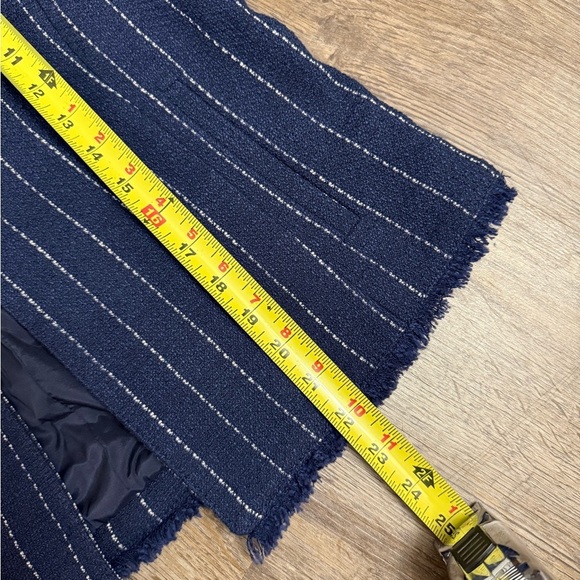Banana Republic • Collarless Blazer Striped Jacket - Picture 7 of 9